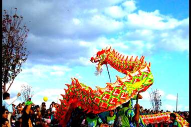 For Chinese Lunar New Year tourists, retailers roll out rabbit dances, red  lanterns