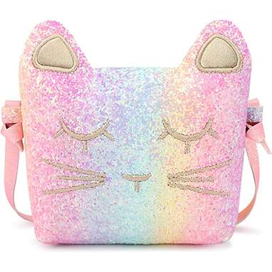 This iridescent accessory: mibasies Kids Cat Purse