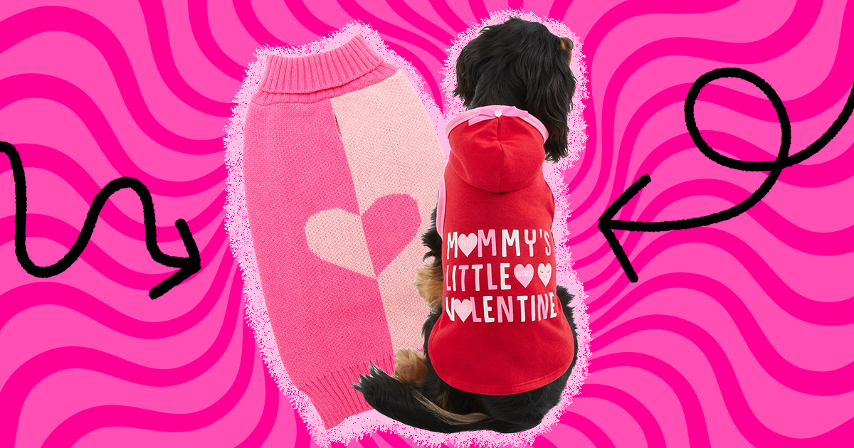 Monogrammed 'The Best Valentines Have Paws' Crewneck Sweatshirt