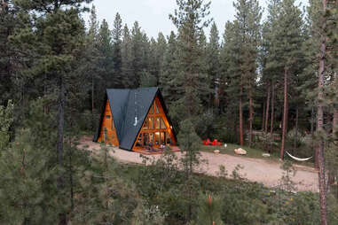 a-frame cabin airbnb