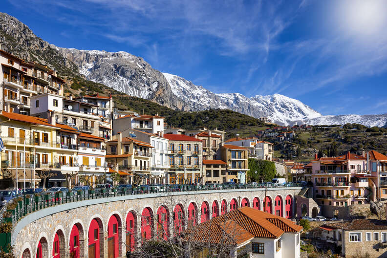 View of Aráchova, Greece