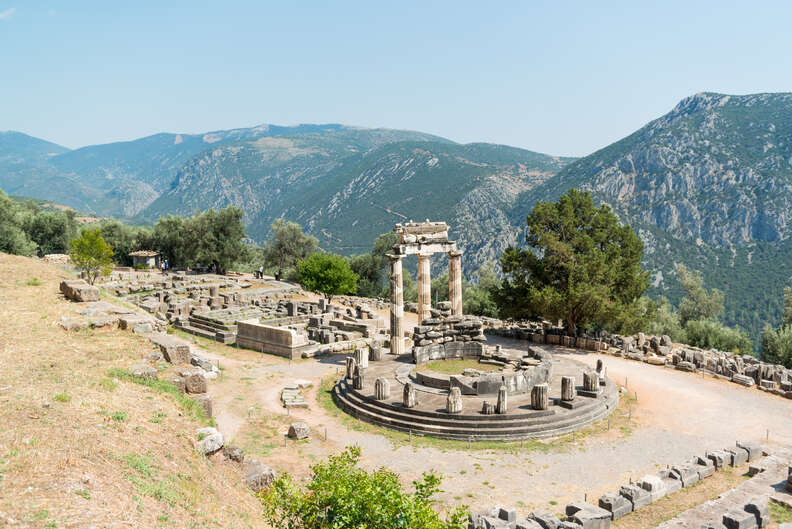 Sanctuary of Athena Pronaia, Delphi, Greece