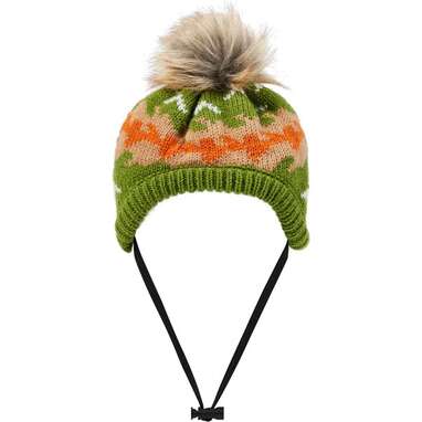 A beanie for your baby: Frisco Striped Poof Cat & Dog Knitted Hat