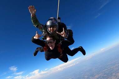 Skydiving Together