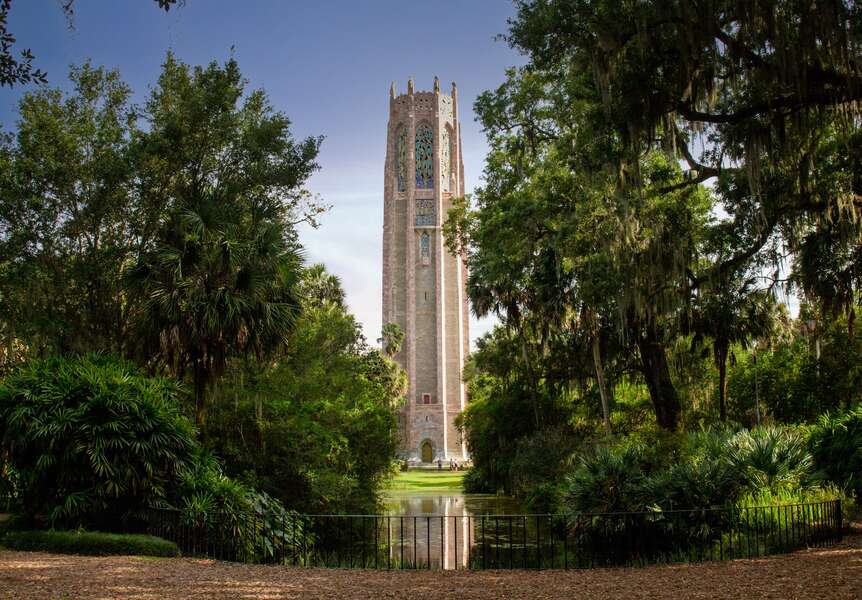 Visit a Dreamy Pink Tower at Florida’s Bok Tower Gardens