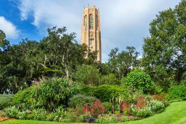 Garden in front of Bok Tower