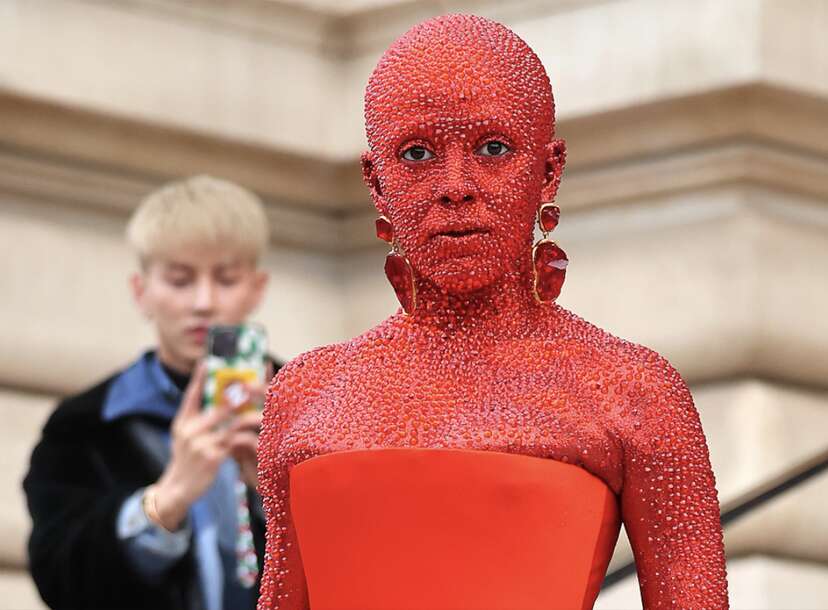 Doja Cat covered in 30,000 crystals at Paris Fashion Week: See the