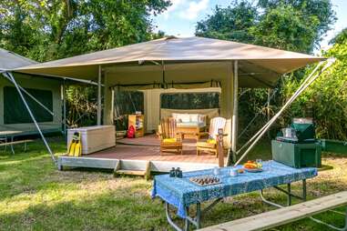 Cinnamon Bay Campground eco-tent