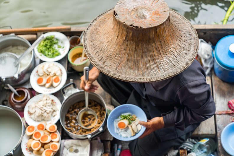 Damnoen Saduak Floating Market in Thailand