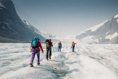 glacier hike Jasper