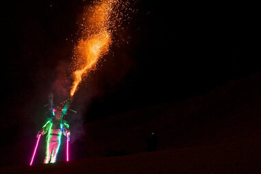 Steamboat Springs Lighted Man on Skis