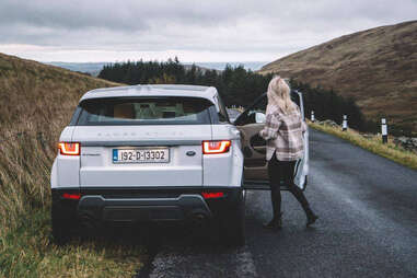 Car on side of road