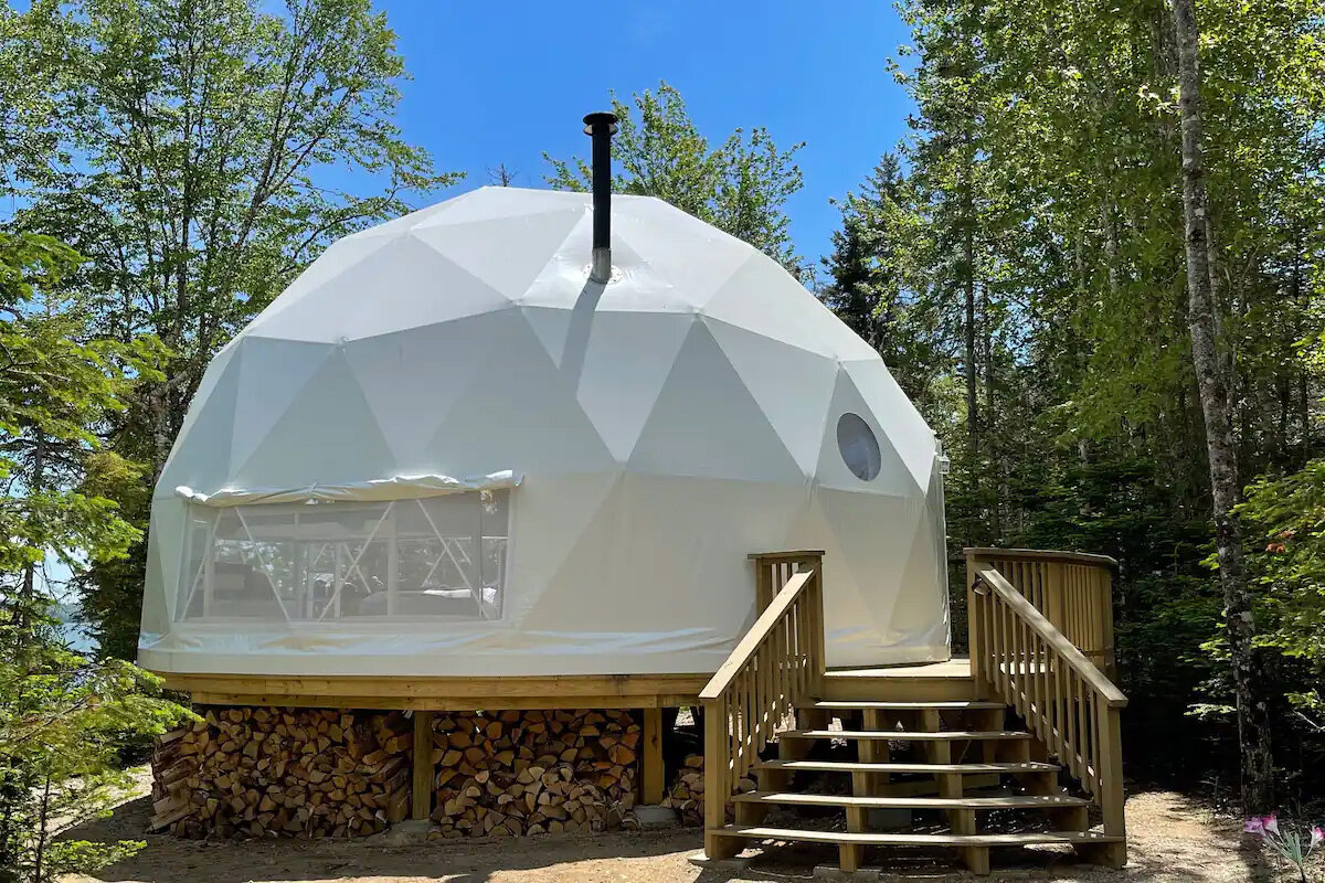 2-Acre DOME + Tiny House Cabin on OCEAN