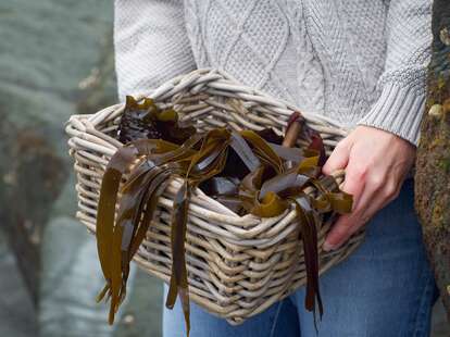 basket of seaweed
