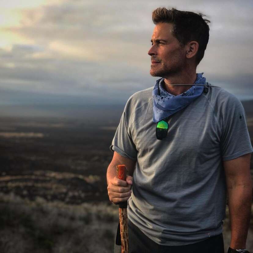 rob lowe hiking