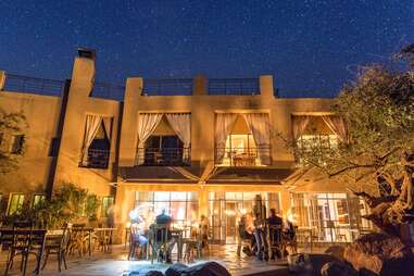 Feynan Ecolodge at night