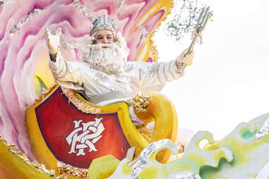 King of Proteus at the Uptown parade in New Orleans
