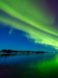 Northern lights visible over Iceland