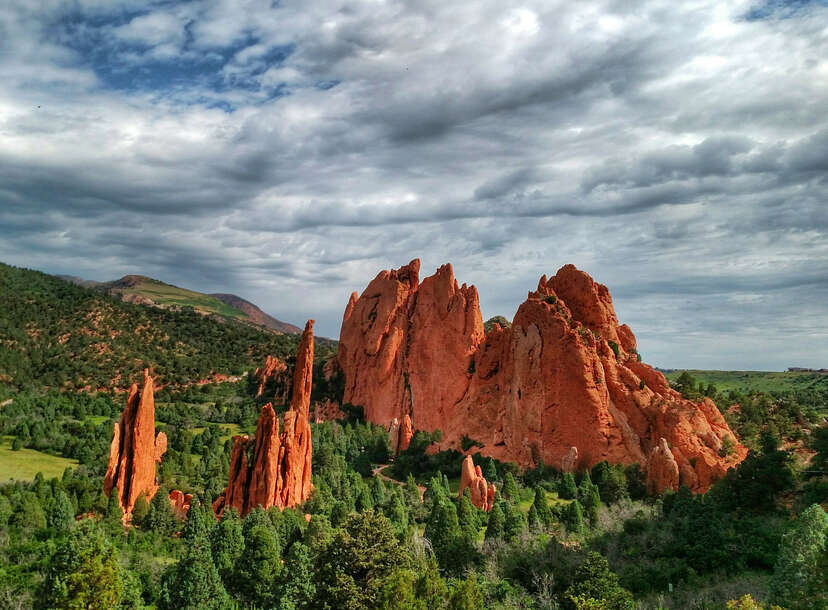 Rock formations in Colorado outside of Colorado Springs