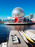 Vancouver skyline on a cloudless summer day in Canada