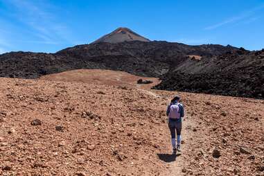 mount teide hiker