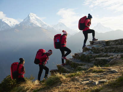 hiking in nepal