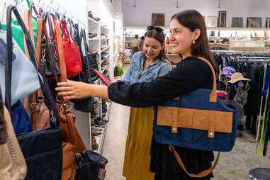 Thrift shopping in Ventura, California