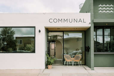 Communal cafe at Oceanside, California