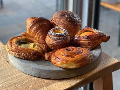 pastries at Pophams bakery