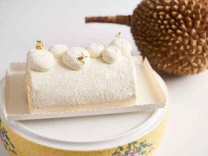 Musang King Durian Roll Cake at Lady Wong