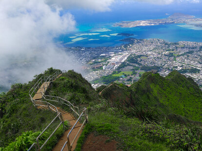 A view from the Stairway to Heaven hike in Hawai’i