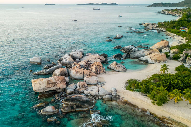 The Baths National Park in the British Virgin Islands