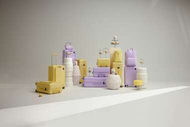 The Magnolia Bakery x Monos luggage collection.