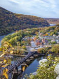 Dawn at Harpers Ferry, West Virginia, as viewed from Maryland Heights 