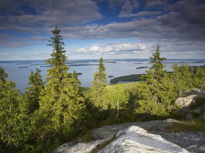 Lake Pielinen, view from peak Ukko-Koli, Koli National Park, North Karelia, Finland
