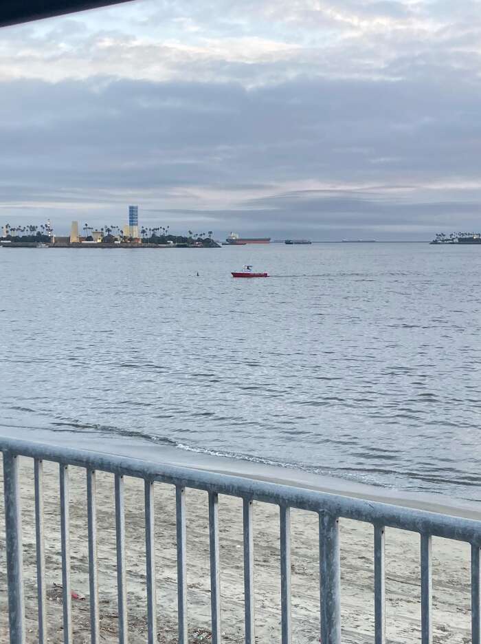 Lifeguards Spot Someone Tiny Far Out At Sea Fighting The Waves