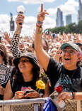 The crowd during day 4 of Lollapalooza at Grant Park on July 31, 2022 in Chicago, Illinois