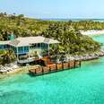 The Musha Cay Airbnb on Exuma in the Bahamas. 