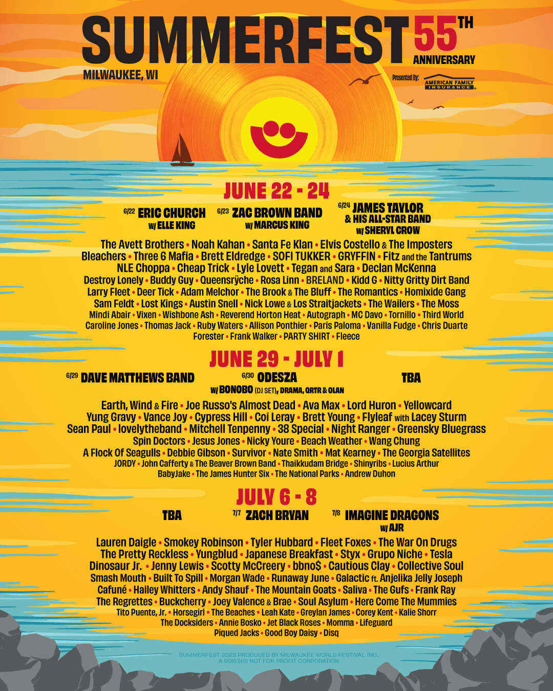 Summerfest Milwaukee full 2023 lineup