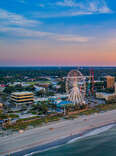 An aerial view of Myrtle Beach, South Carolina.