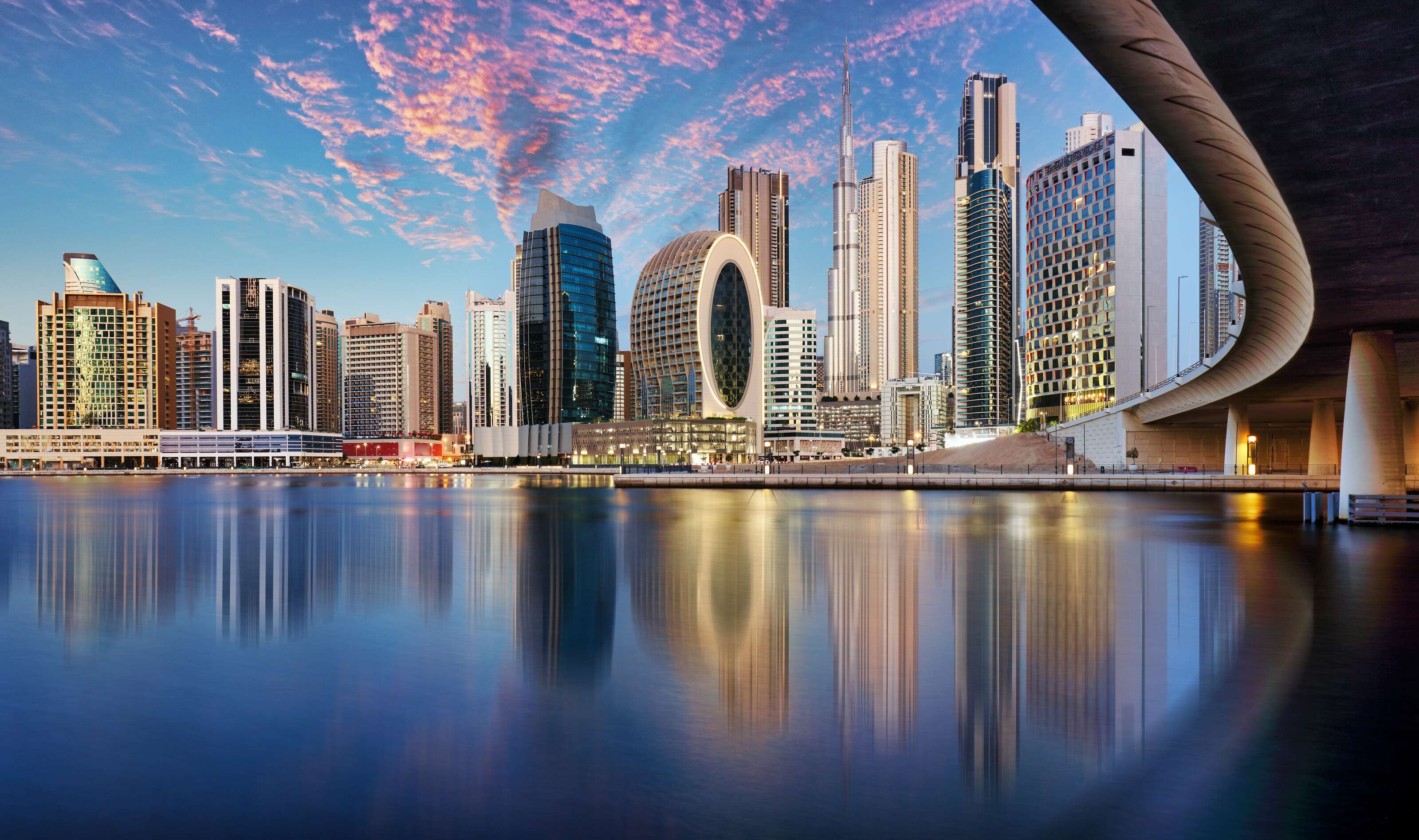 Dubai skyline with Burj khalifa 