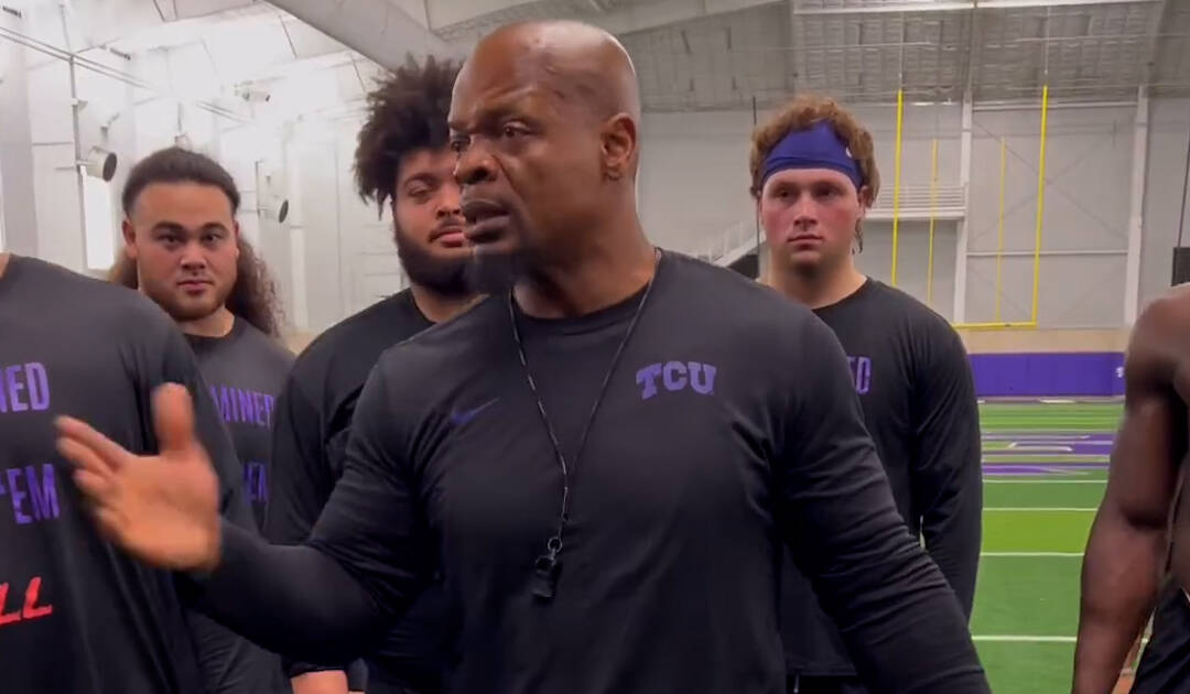 WATCH: TCU Football Coach Gives Talk on Consent & Accountability to Team -  NowThis