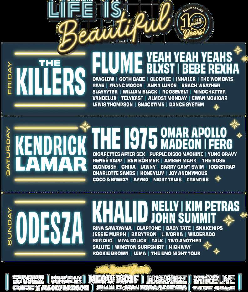 Life is Beautiful 2023 music festival las vegas lineup