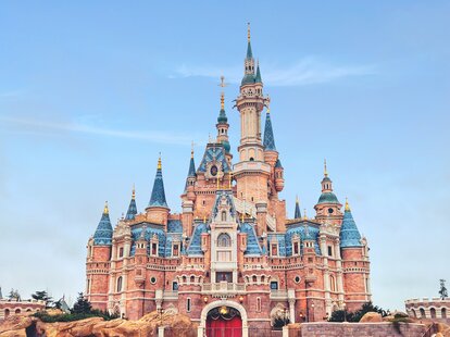 The Disney castle at the Shanghai Disney Resort in China.