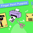 Get Messy Making These Adorable Finger Paint Puppies