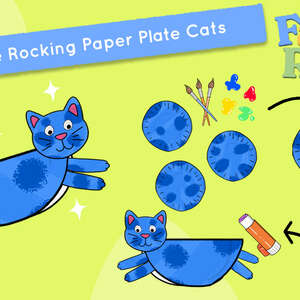 Swing Into Spring With These Adorable Rocking Paper Plate Cats