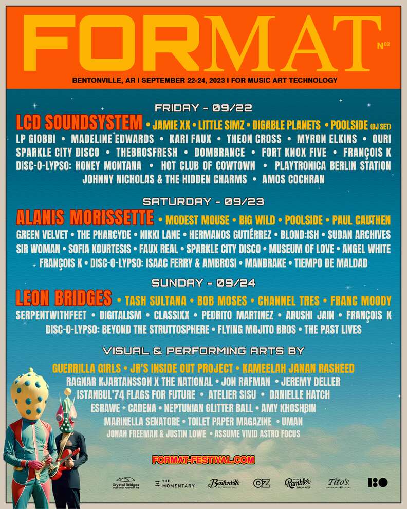 format music festival bentonville arkansas lineup 2023