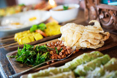 plates of colorful, fresh food 