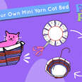Learn To Weave By Making Your Own Mini Yarn Cat Bed