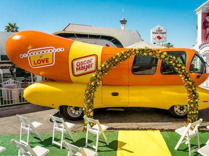 Oscar Mayer Wienermobile wedding chapel